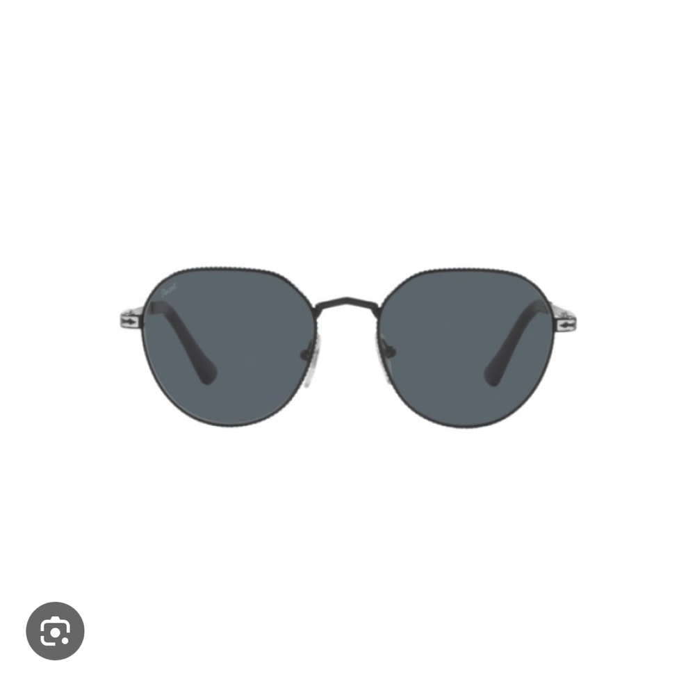 Persol Silver and Blue Sunglasses